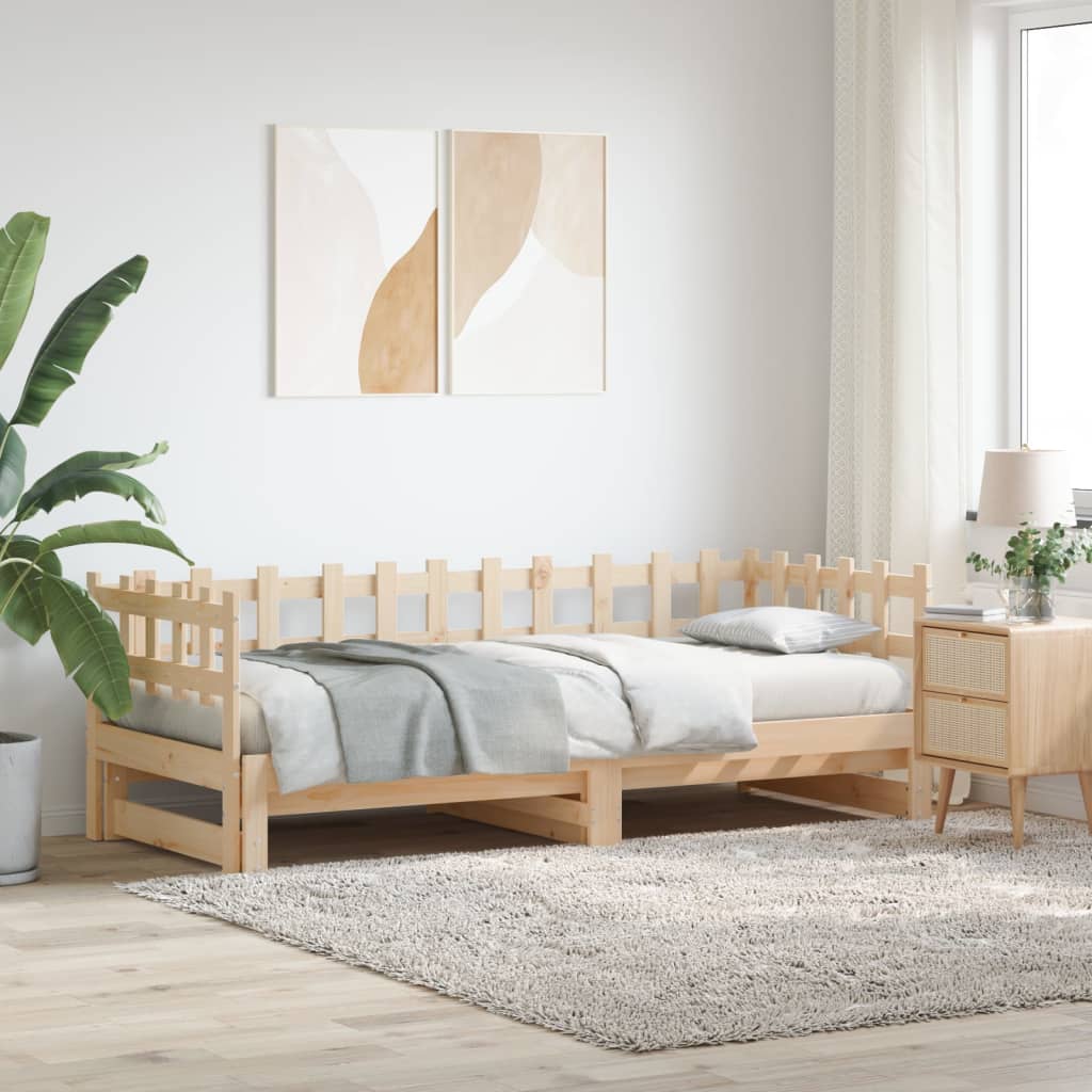 vidaXL Sohvasänky ulosvedettävä 2x (80x200) cm