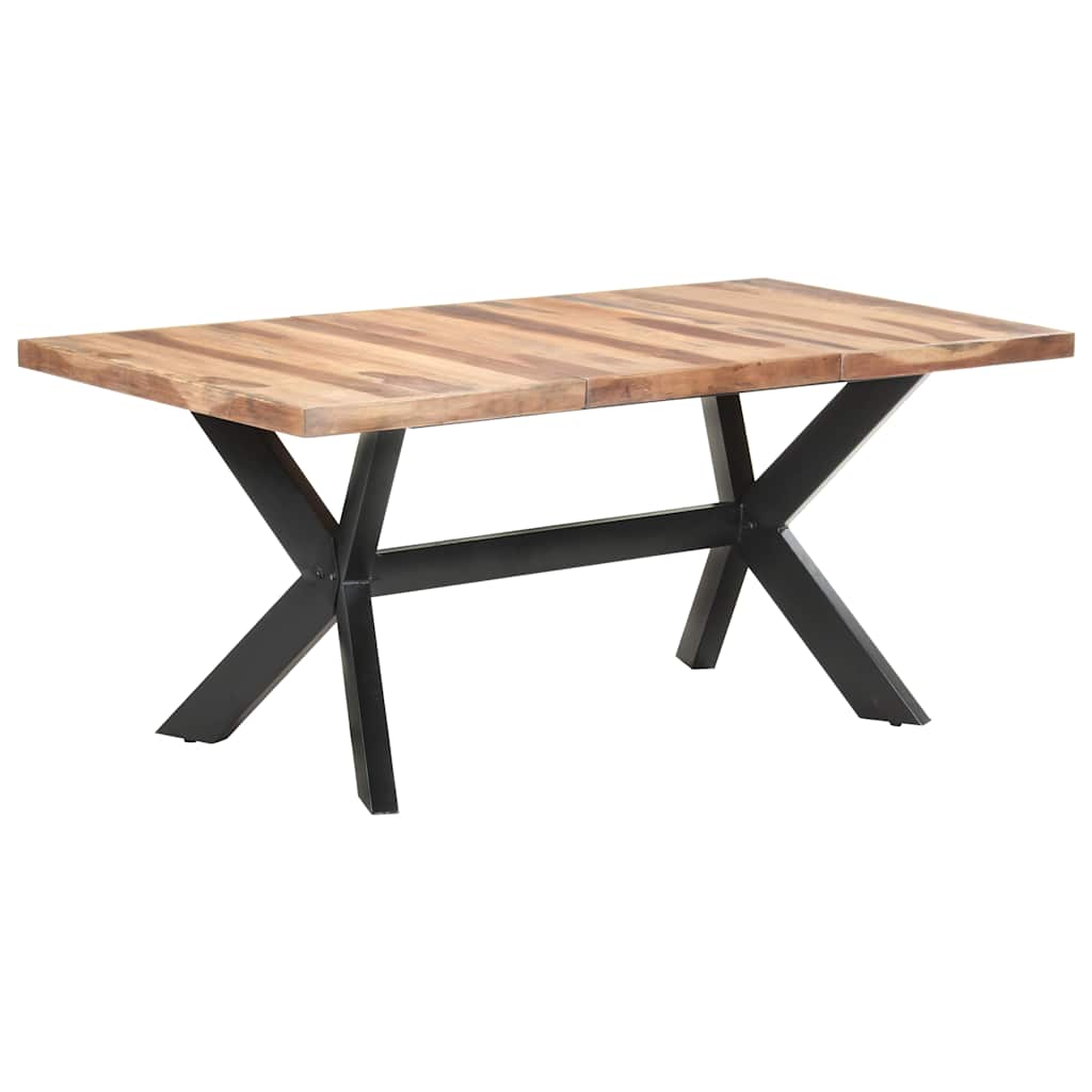 vidaXL Ruokapöytä 180x90x75 cm täysi puu