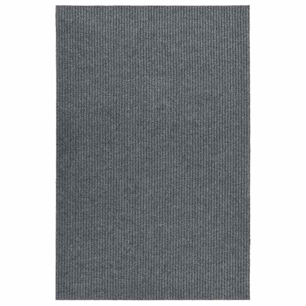 vidaXL Käytävän kuramatto 100x150 cm harmaa