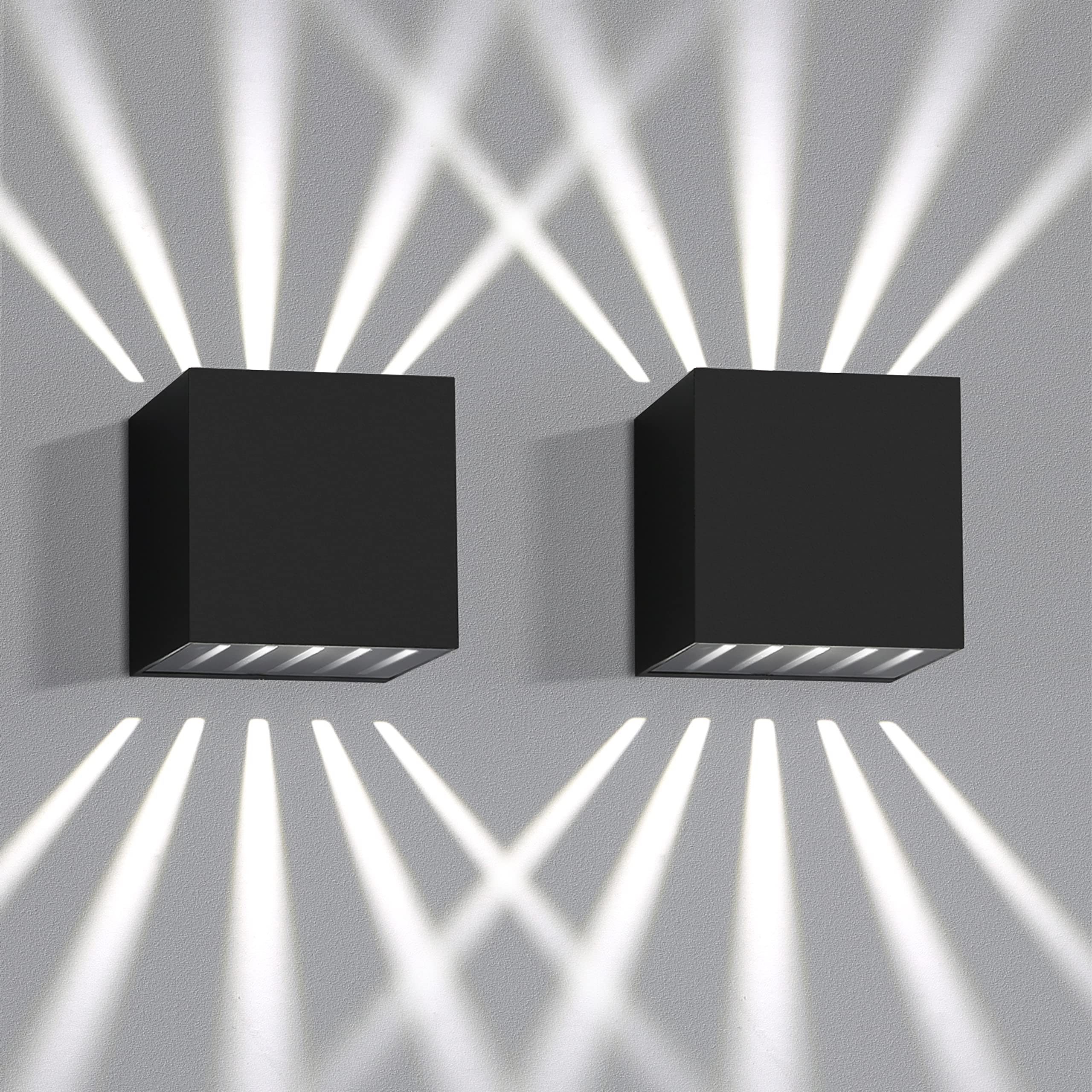 NETTLIFE 2 kpl LED-seinävalaisin sisä- ja ulkokäyttöön - 10W