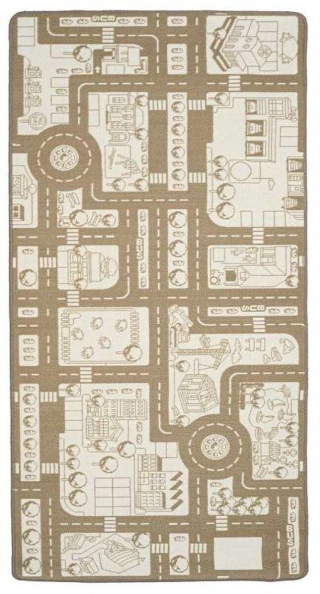 Liikennematto 100x150 cm beige