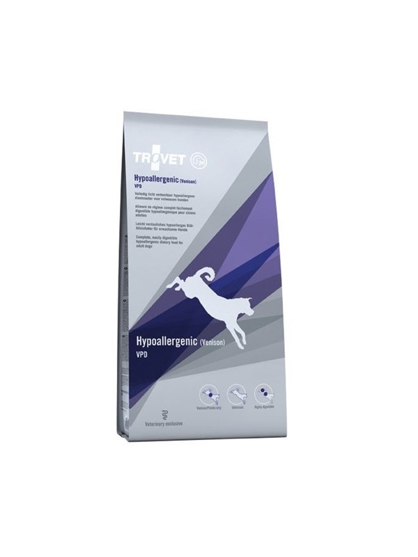 TROVET Hypoallergeeninen VPD hirvenlihalla - kuiva koiranruoka - 10kg